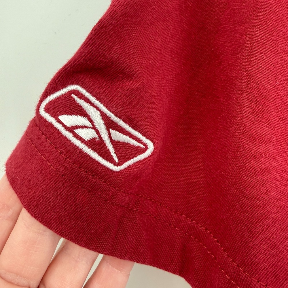 VTG Y2K Reebok NFL‎ Washington Redskins Mens Small Shirt Maroon Layered Tee - Picture 15 of 16